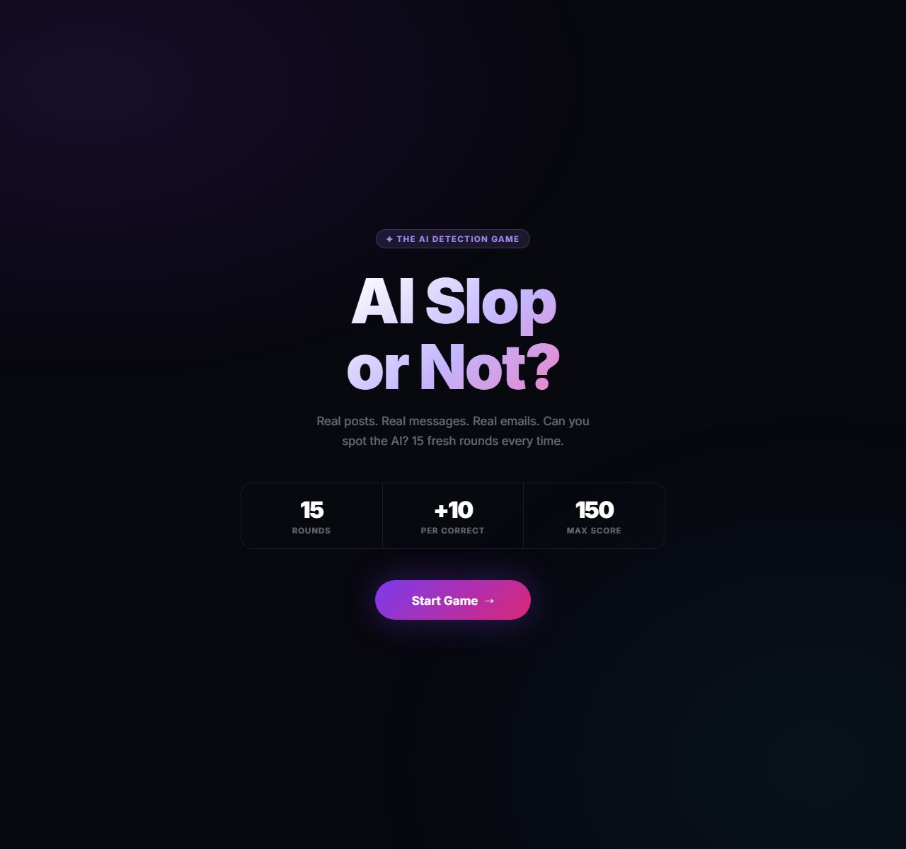AI Slop or Not